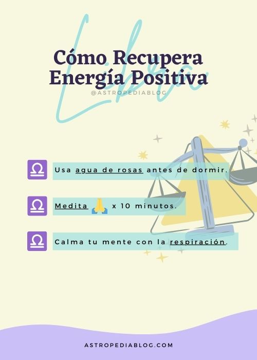 cómo recuperar energía positiva según tu signo LIBRA