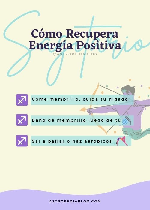 cómo recuperar energía positiva según tu signo SAGITARIO