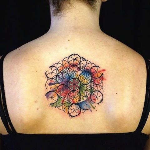 tatuaje flor de la vida metatron tatoo