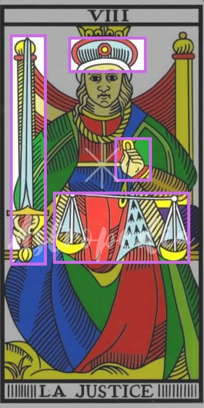 la justicia tarot de marsella