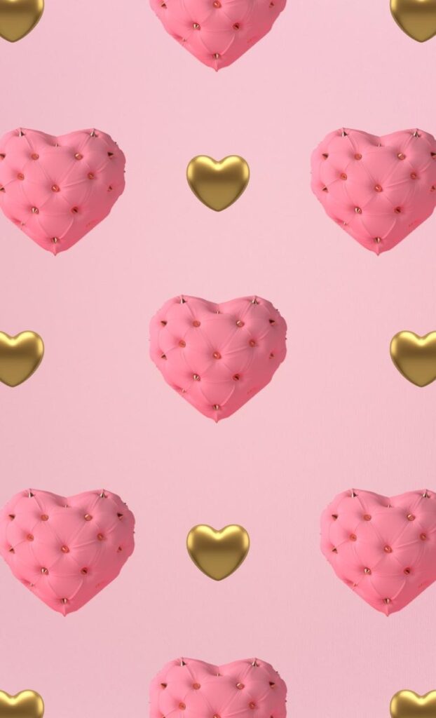 Best Valentines day aesthetic wallpaper with girly pink tones