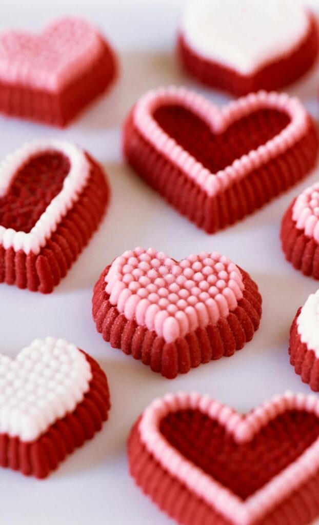 Cutest Valentines iPhone wallpaper showcasing candy motifs