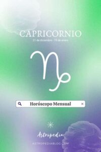 Capricornio Horoscopo Mensual