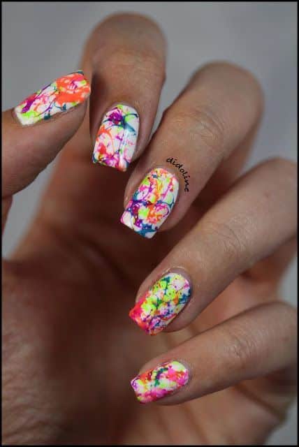 mexican colors nail art